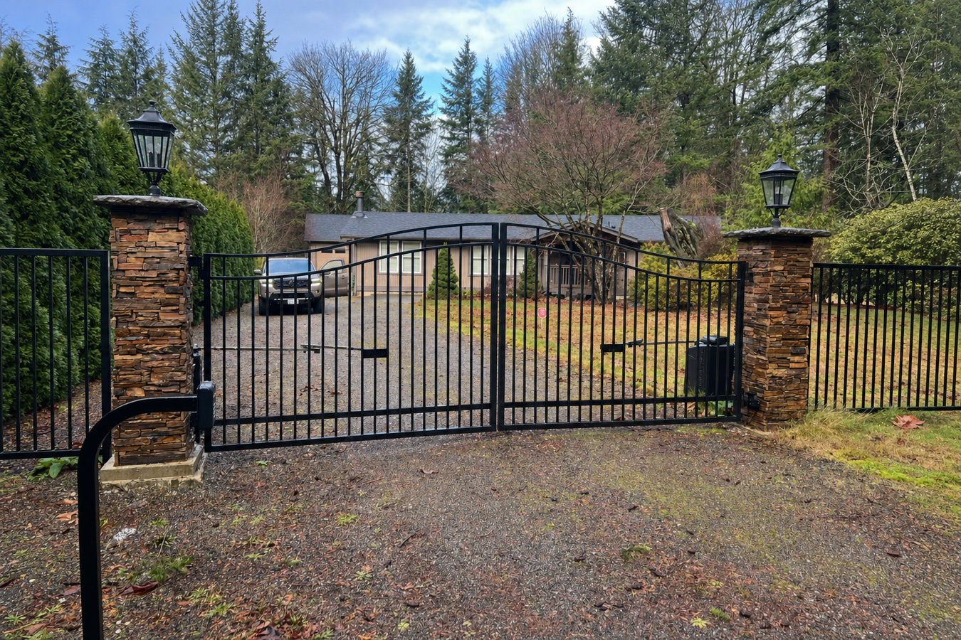 Automatic gate installation