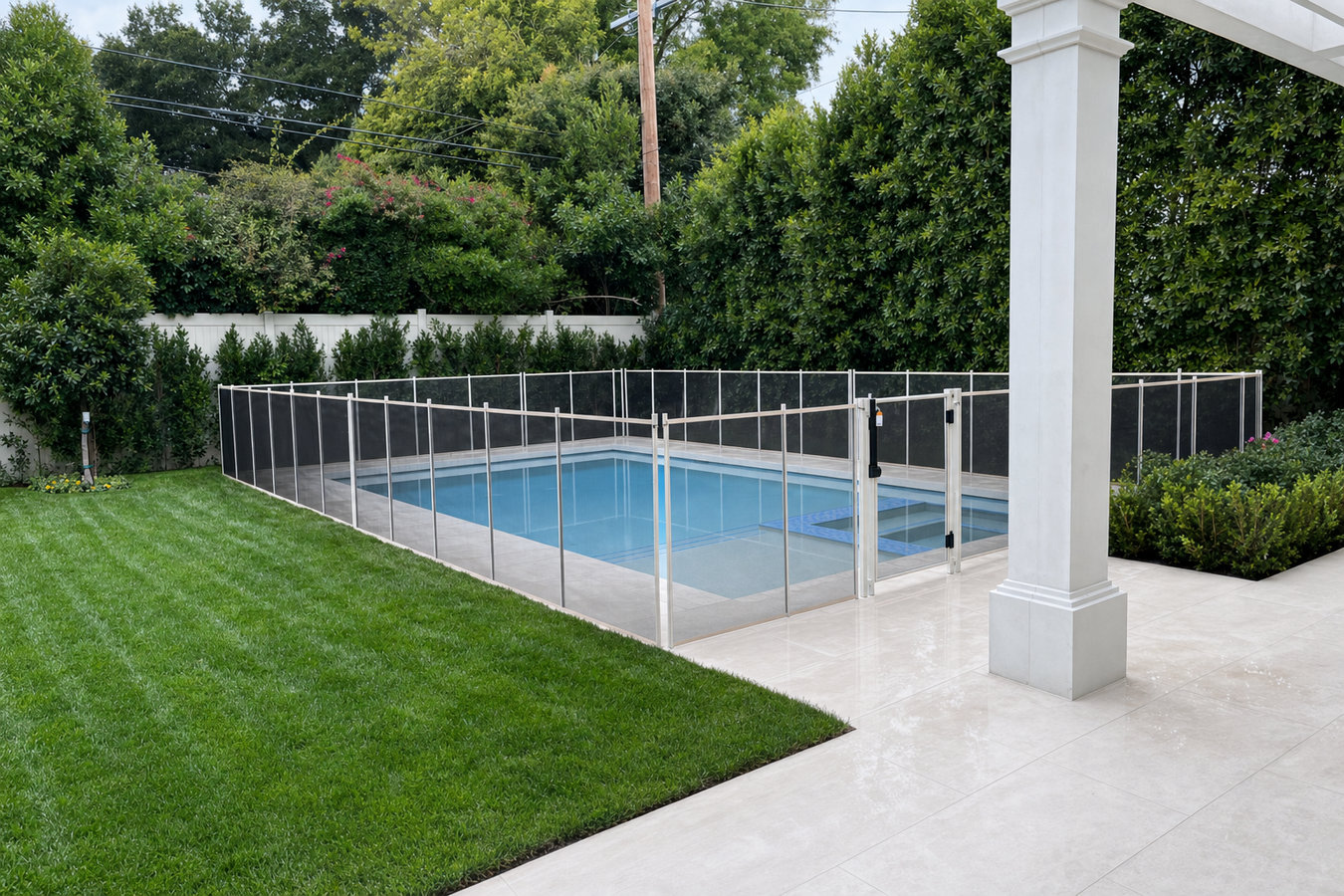 Pool fence installation