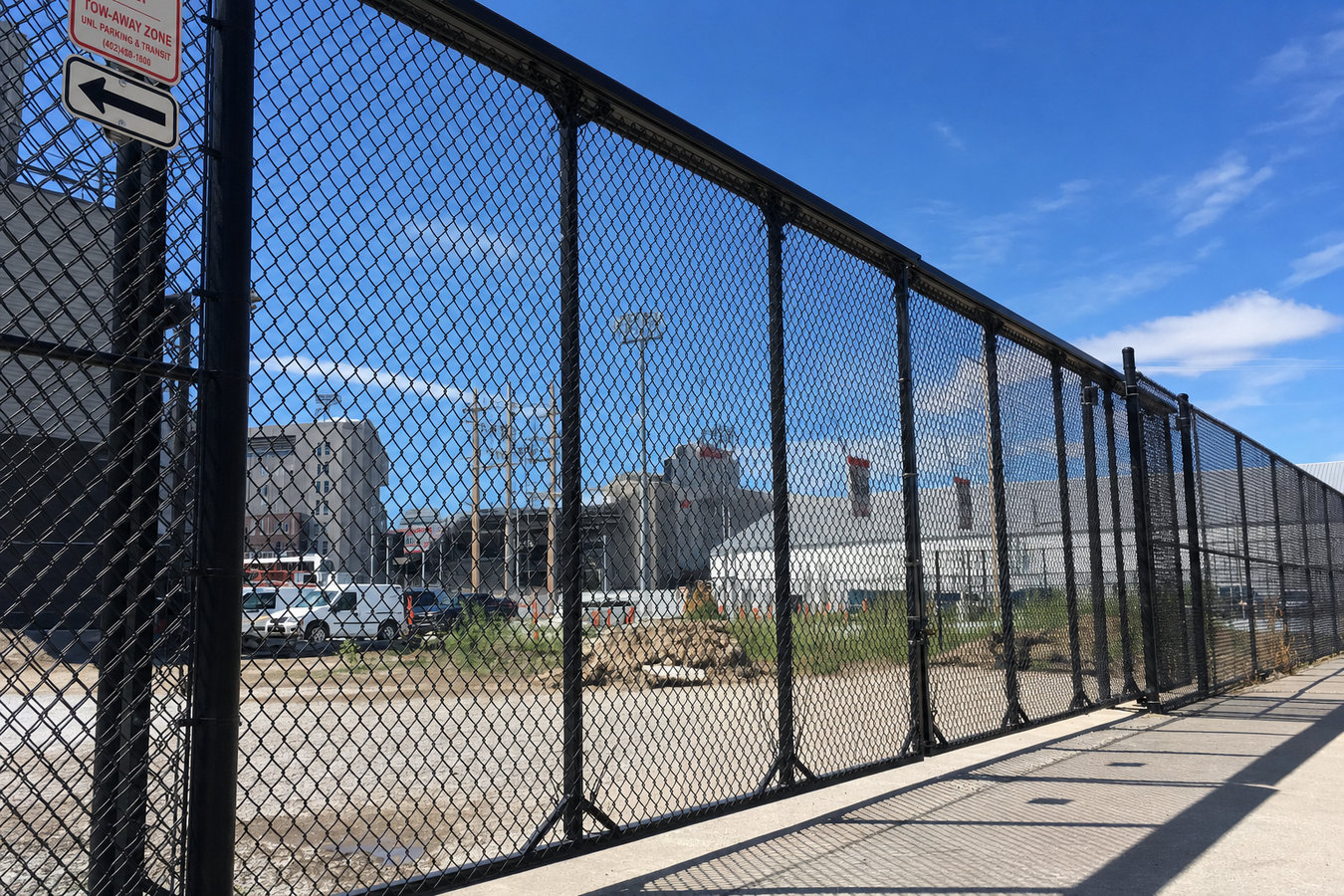 Security fence installation